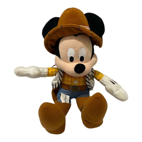 Disney Other - Disney Plush Doll Mickey Mouse Woody 10” Multicolor Toy Story Walt Disney Parks